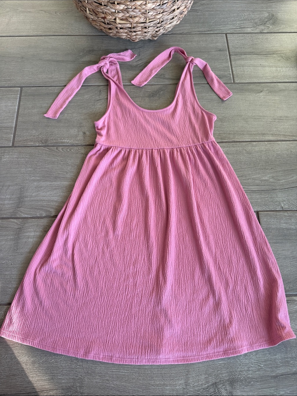 wild fable Pink Tie-Shoulder Mini Sundress